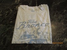 Women's Ford Bronco Chiffon White Graphic Tee T-Shirt XS NWT
