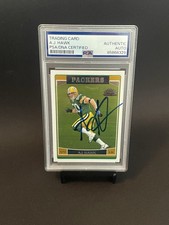 AJ Hawk Signed 2006 Topps Chrome PSA/DNA Auto Rookie Card RC #222 Packers. rookie card picture