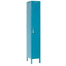 1-Tier 1 Door Locker 12"Wx15"Dx60"H Blue Assembled