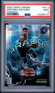 2025 Topps Chrome Anthony Edwards Base (PSA 9)