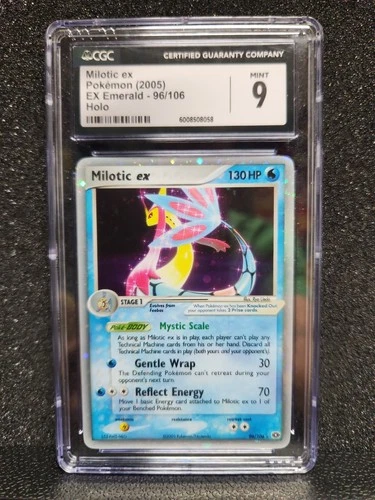 Milotic ex 96/106 EX Emerald Holo Ultra Rare Pokemon 2005 CGC 9