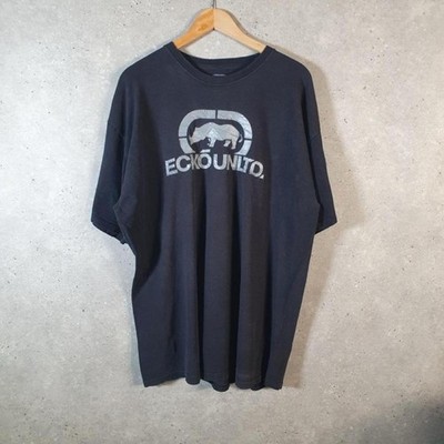Vintage Ecko Unltd. Grafik Logo Print T-Shirt Herren 2XL schwarz C30608