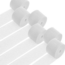 Crepe Paper Streamers 6 Rolls 492ft Crinkled Roll Crafts Party Decor White