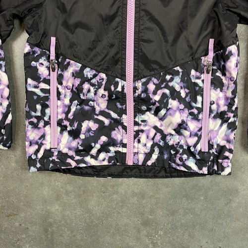 The North Face Hoodie Girls XXS Black Pink Full Zip Outdoors Lightweight Preowne - Picture 5 of 17