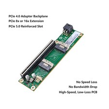 PCIe 4.0 5.0 16x to SlimSAS SFF-8654 Card GPU Graphics Card Expansion Adapter