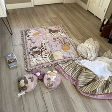 CoCaLo Baby Jacana Crib Set; Unisex 7piece Set - Baby Girls Set