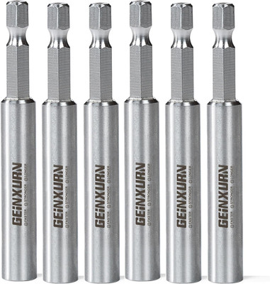 6PACK Stainless Screwdriver Bit Holders, 3Inches Extension Socket Drill Bit Magn