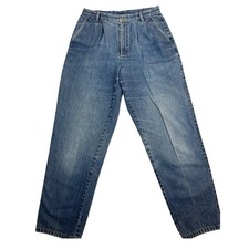 Liz Claiborne Lizwear Vintage Mom Jeans Women's 12 Blue Denim High Rise Pleated