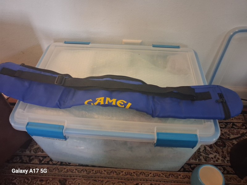 Camel Blue Billiard Cue Case with Shoulder Strap