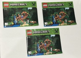 Lot Of 7 Lego Manuals Minecraft 21102 21113 21114 21115 21120 21121 21125