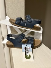 Cat and Jack Kids Navy Blue Reagan Hook and Loop Sandals Size 11 Toddler NWT