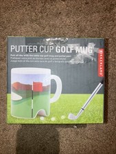 Kikkerland Putter Cup Golf Mug With Putter, Pen, Ball, and Mug