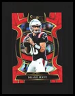 2025 Drake Maye - Panini Select /99 #80 Black & Red Shock Prizm NE Patriots