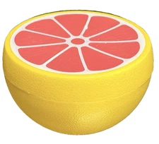 Vintage Hutzler Grapefruit Saver Citrus Keeper Yellow Plastic Kitchen Container