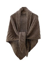 Women's Triangle Knotted Shawl Wraps Casual Knitted Sweater Scarf R... Fast Ship