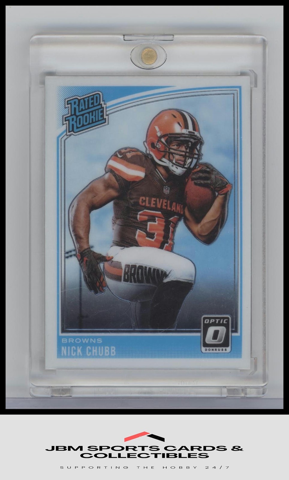 2018 Donruss Optic #158 Nick Chubb Rated Rookie