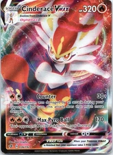 Pokémon TCG Cinderace VMAX 36/192 Rebel Clash 2020 Holo Ultra Rare Card