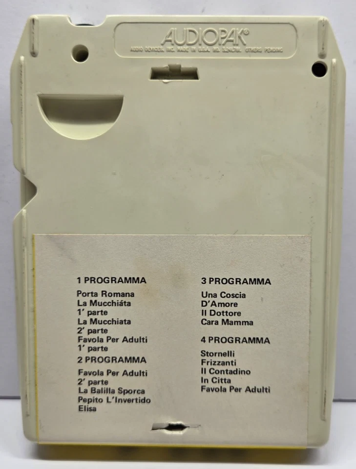 Sex 4 Italian Adult Novelty 8-Track – Rare Variant – Tested & Serviced - Image 2 of 4