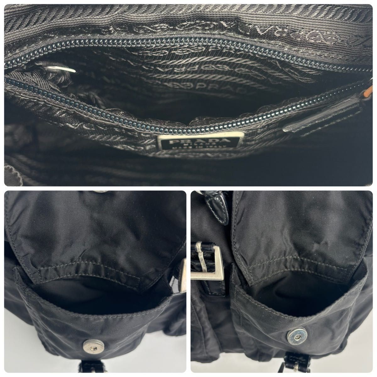 Excellent condition PRADA backpack drawstring tri… - image 12