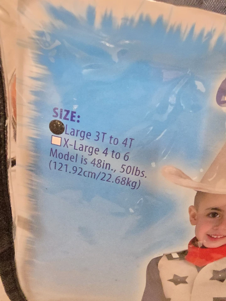 Fun World Niño Pequeño Carry Me Caballo Disfraz Occidental Pantalones Caballo Solo Talla 3T-4T Nuevo Foto 4 de 4