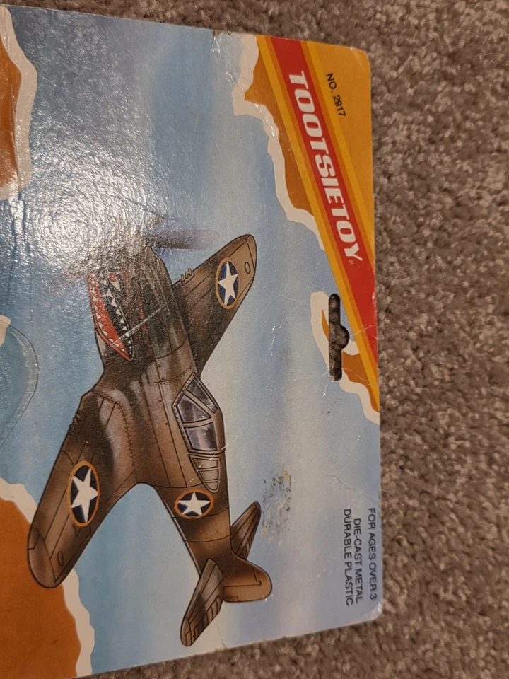 TOOTSIE TOY P40 WWII CURTIS WARHAWK 1988 NEW IN BLISTER - Image 2 of 4