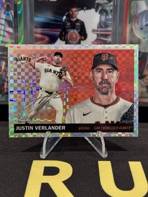 2025 Topps Chrome Platinum - Justin Verlander #66 X-Fractor GO TIGERS