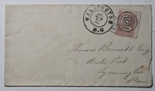 WASHINGTON DC 1864 Nice #65 Cover to ANTES FORT Lycoming County PA