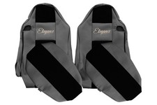 LKW Sitzbezüge für MAN TGX -03.20 Fahrer Beifahrersitz ISRI Gleiche Sitze GRAU