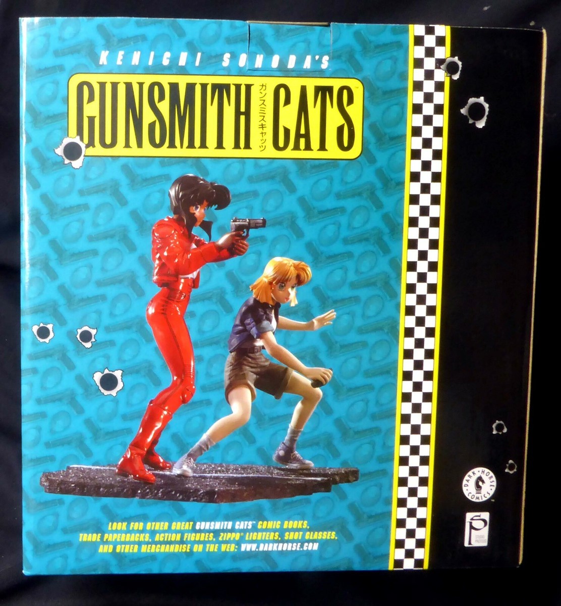 Gunsmith Cats Statue Vincent & Minnie-May Kenichi Sonoda's Dark