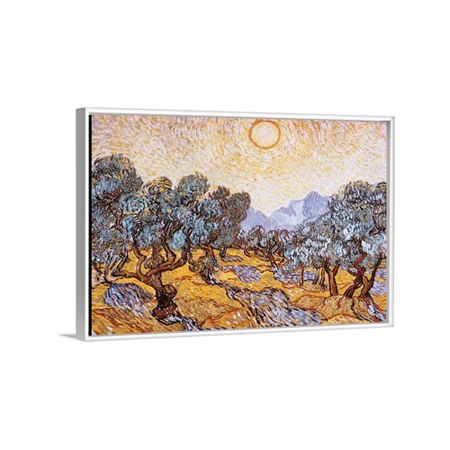 Stampa su Carta su tela o Quadro su tela o con Cornice Van Gogh The Olive Trees - Picture 9 of 9