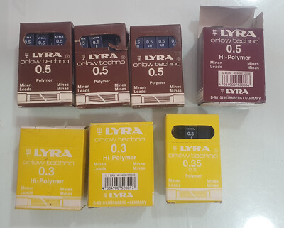 Big Lot LYRA ORLOW TECHNO mechanical pencils lead refills 0.3/0.5 total 63 cases