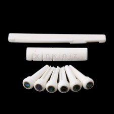 Acoustic Guitar Bridge Pins Saddle Nut,Real Bone Material