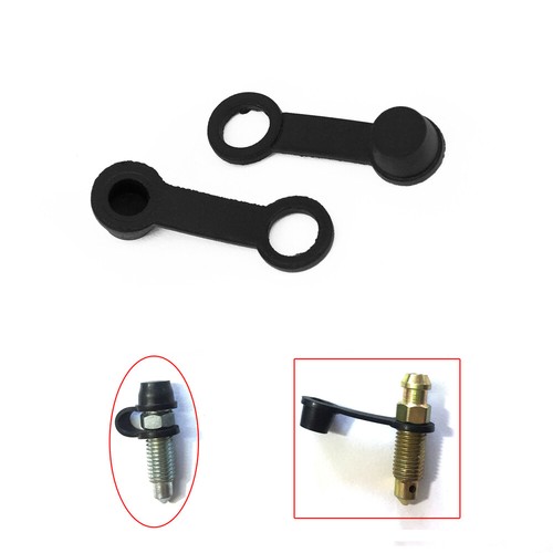 8PCS Car Motorcycle Brake Caliper Bleed Nipple Screw 8mm Dust Rubber Caps Cover - Picture 3 of 12