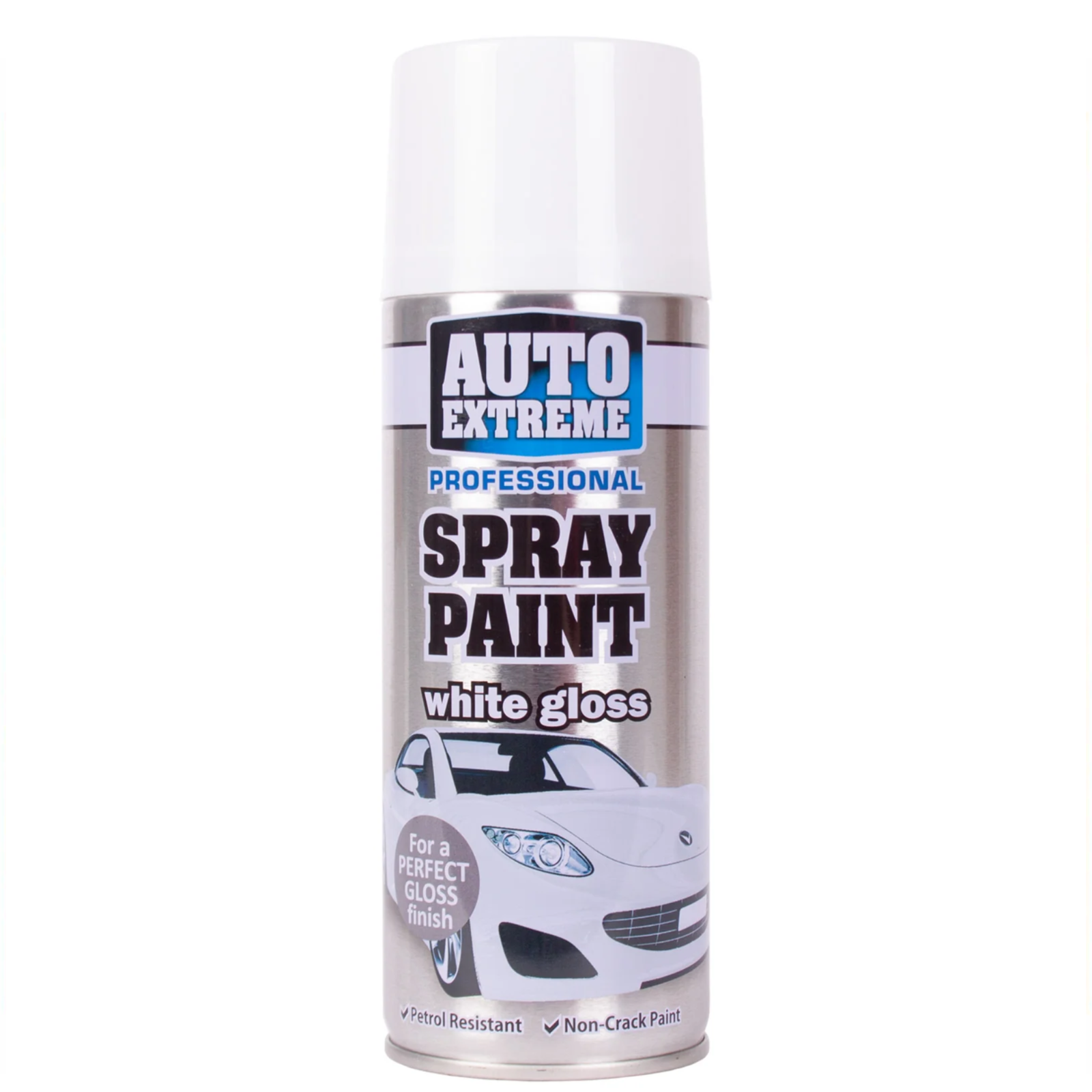 Rapide Auto Extreme White Gloss Spray Paint Aerosol Can Auto Metal Wood 400ml