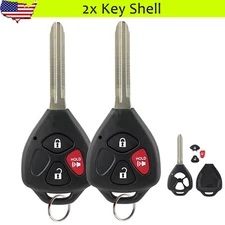 2 For Toyota RAV4 Yaris Venza 4Runner Scion xB tC xD Remote Key Fob Shell Case