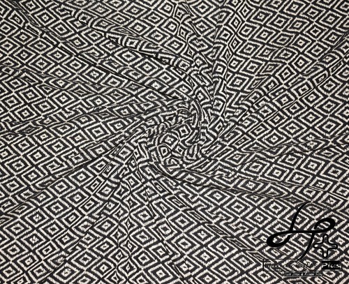50X60 Inch Cotton Throw Fringes Sofa Blanket Black & White Bedcover Couch Throw - Picture 5 of 6