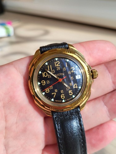 Watch Vostok Komandirskie Classic Mechanical Army Men's Watch CAL.2414A - Picture 11 of 13