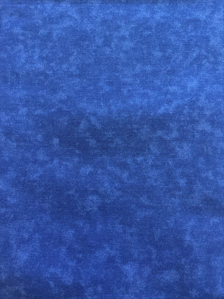Blue Ocean Sea Water Marble Tonal Texture Blender Cotton Quilt Fabric Dark Navy - Image 2 of 3