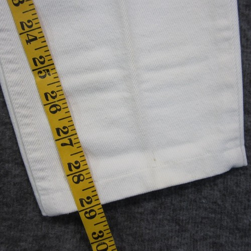 Vintage Levis 512 Slim Fit Jeans Sz 9 White Light Wash Tapered Leg USA 90s Mom - Picture 6 of 7