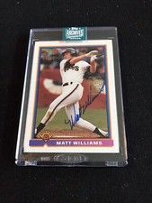 Matt Williams Auto 2024 Topps Archive 07/23 Signatures 1990 Bowman #378