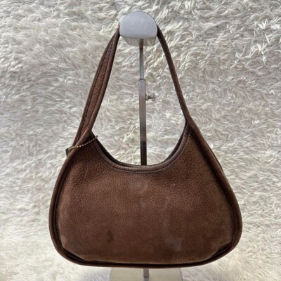 Extremely Rare Nubuck Old COACH 4399 Ergo Hobo Shoulder Bag Brown