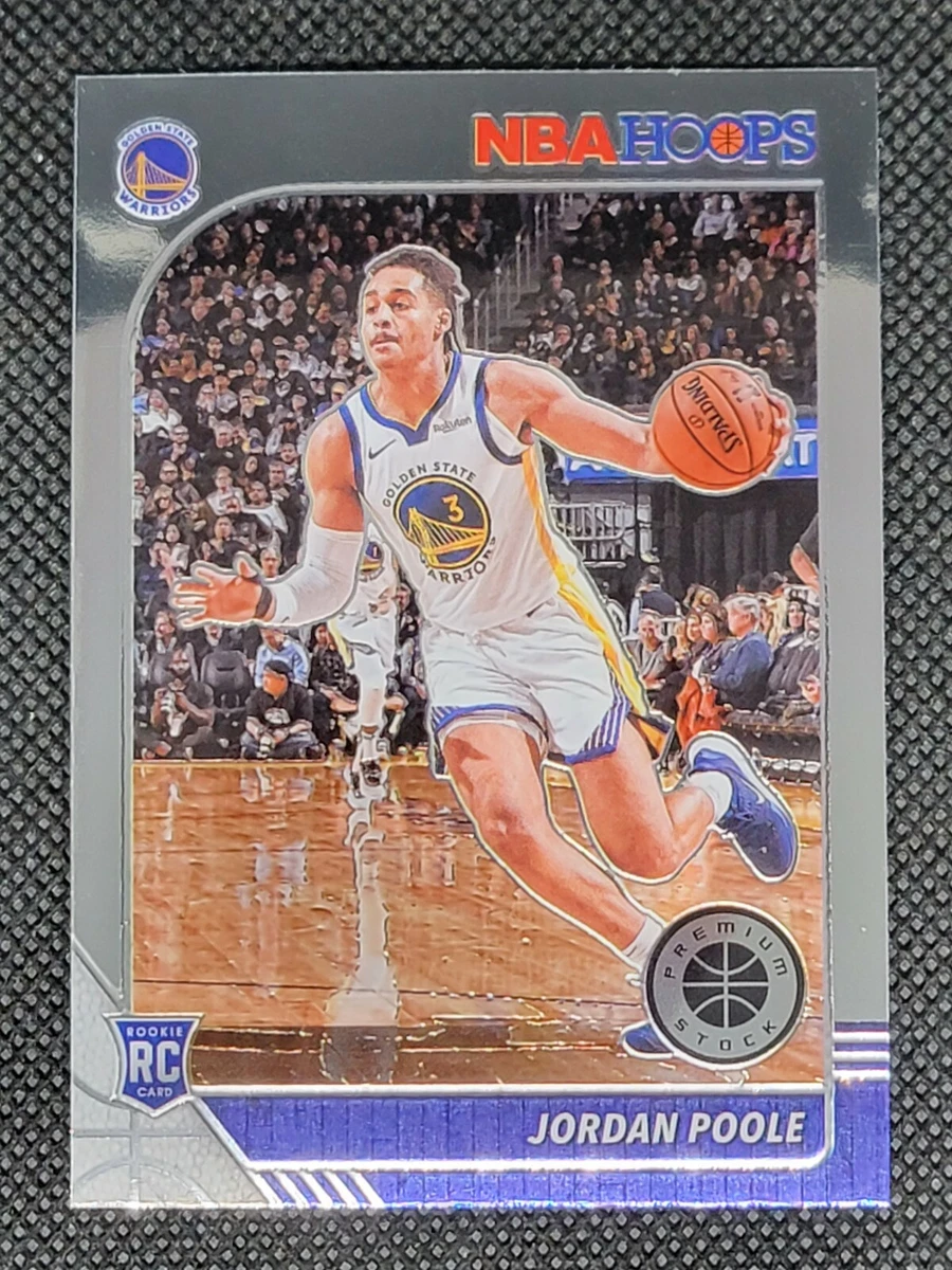 Jordan Poole 2019-20 NBA Hoops Premium Stock Rookie RC Base Card