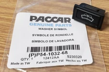 ~NEW PACCAR KENWORTH "WASHER SYMBOL " DASH INSERT INDICATOR LAMP ID~ P54-1032-68