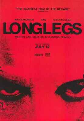 Longlegs - LAMINATED PREMIUM MOVIE POSTER FILM PRINT High QUALITY