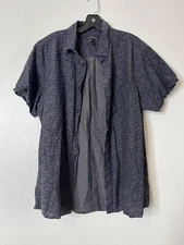 Marc Anthony Mens Luxury Slim Fit Short Sleeve Button-Up Shirt XL