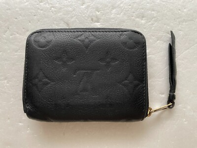 Louis Vuitton M60574 Zippy Coin Purse Monogram Empreinte Noir Used