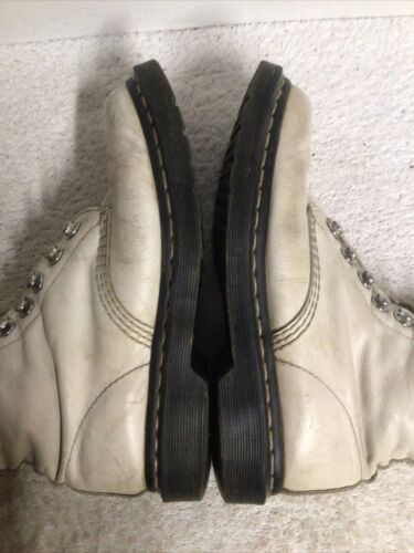 Dr. Doc Martens 1460 Pascal HDW Hardware abgenutzte Damenstiefel US 8 cremeweiß - Bild 6 von 10