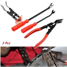 Car Door Trim Rivets Clips Plier Fastener Remover Puller Crowbar Combo Tool3pc 