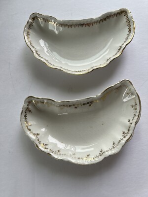 1 Vintage Homer Laughlin Hudson Ceramic Bone Dish, One Bone Dish Unmarked