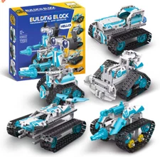 Programmable STEM Robot 5-in-1 Building Block Set w/APP & Remote 720pcs - NEW